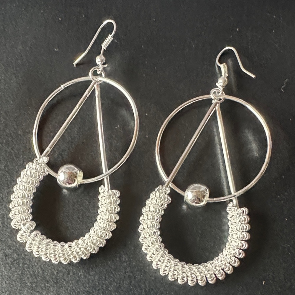 Elegant Silver Hoop Earrings